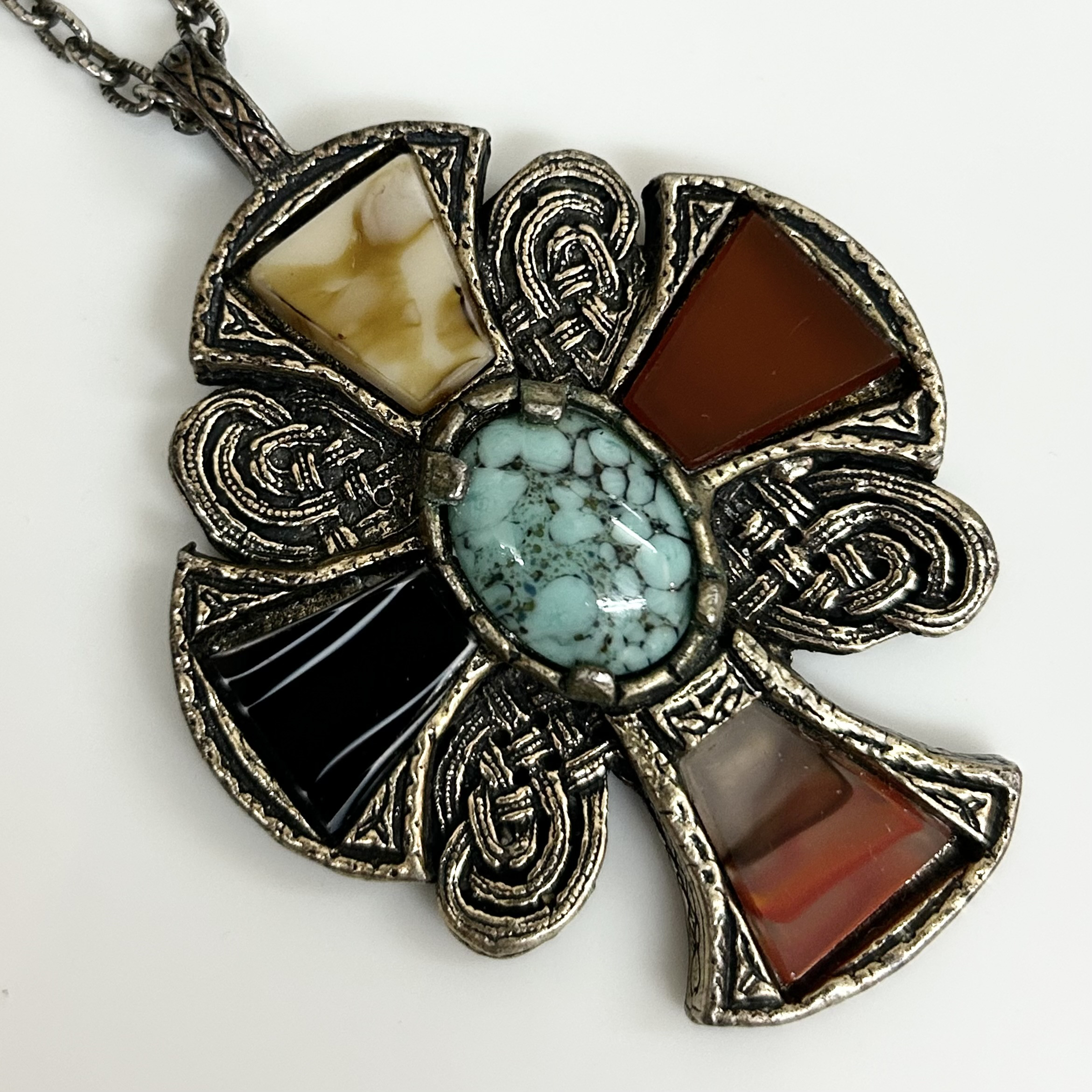 1950年代～1970年代 ヴィンテージ MIRACLE ジュエリー ネックレス イギリス製 ケルトクロス アンティーク