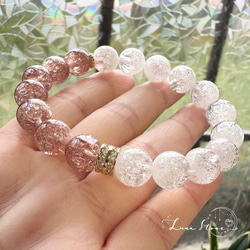 超高品質 ルチル✖️オニキスブレス 天然石 ブレスレット ヒカル