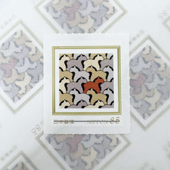 85円分切手｜うま オリジナルフレーム切手 レターセット esoraomoi