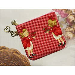 ハンドメイド キルトゲイト マーガレット ソフィー 赤 チェック レトロ