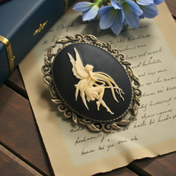 Cameo Brooch #34 カメオ ブローチ 馬 ブローチ Side*Forest 通販