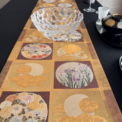 ◼︎51◼︎一点物 正絹 高級袋帯 春色 ランチョンマット4枚セット【帯