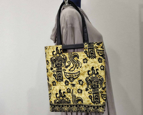 藤井風さん着用 インドネシアバティックスペイン/A4ショルダートート