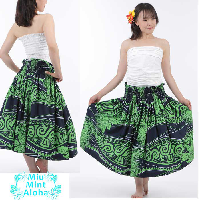 パウスカート　フラダンス　太って見えないパウスカート　p00917　受注生産および即納