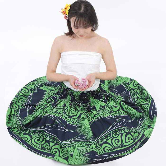 パウスカート　フラダンス　太って見えないパウスカート　p00917　受注生産および即納