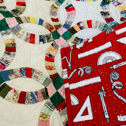 ハンドメイドパッチワーク（ダブルウェディング） その他インテリア