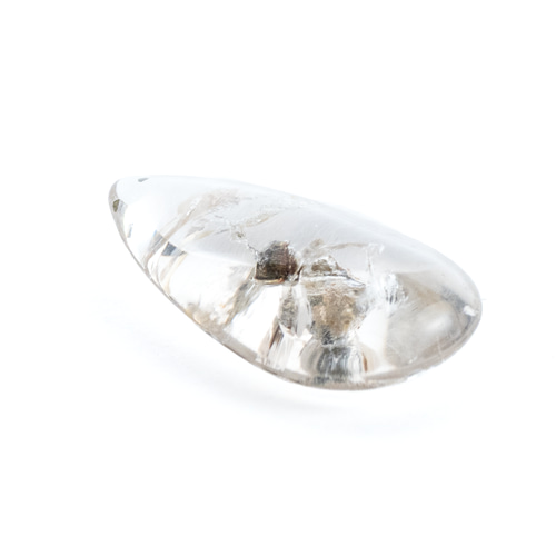 銀色の粒状結晶が輝く】パイライトインクォーツ 12.00ct 天然石 まるむ