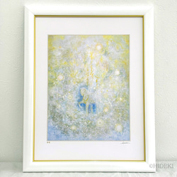 油絵 絵画 シロツメクサの花畑 絵画 HR 通販 14532443｜Creema