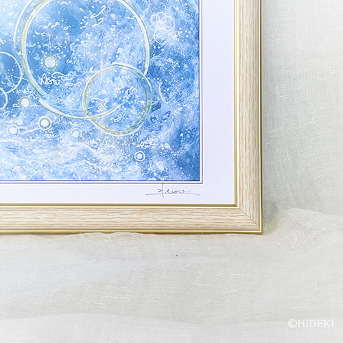 ヒーリングアート☆2026年丙午 新作『神馬』 壁掛けA3サイズ額付HYM