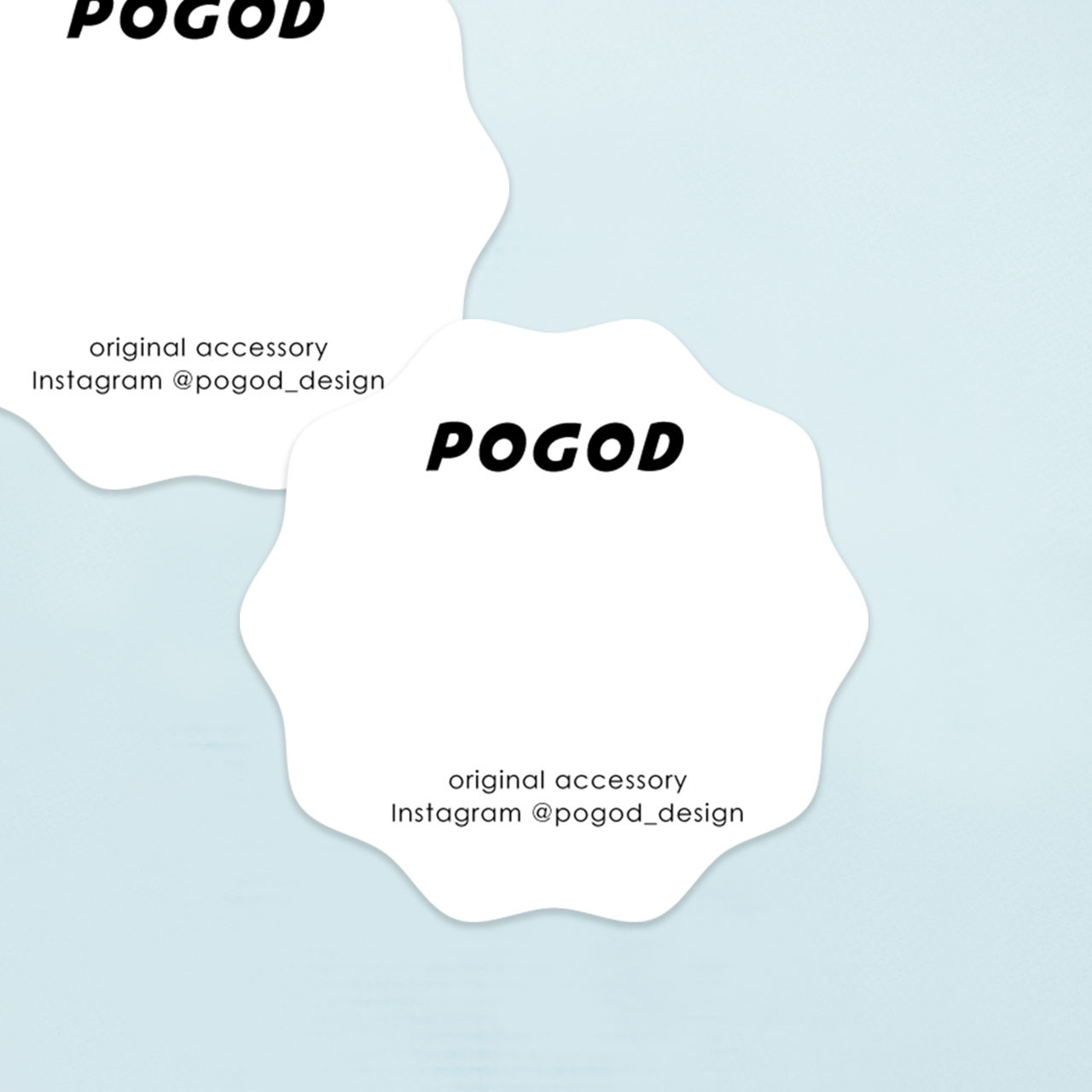 【K-3】アクセサリー / ピアス台紙　変形