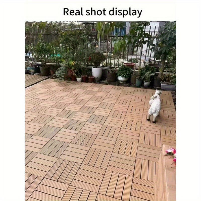 ガーデン デッキタイル 10個セット おしゃれ オーナメント ガーデニング おしゃれ 屋外 小屋 作業台 フロアタイル
