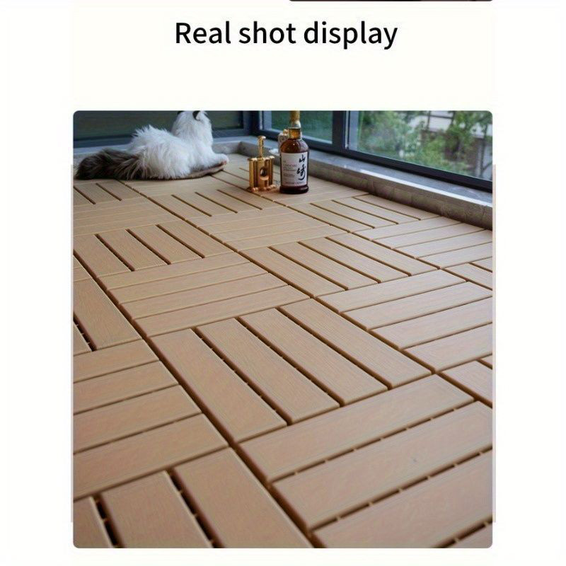 ガーデン デッキタイル 10個セット おしゃれ オーナメント ガーデニング おしゃれ 屋外 小屋 作業台 フロアタイル