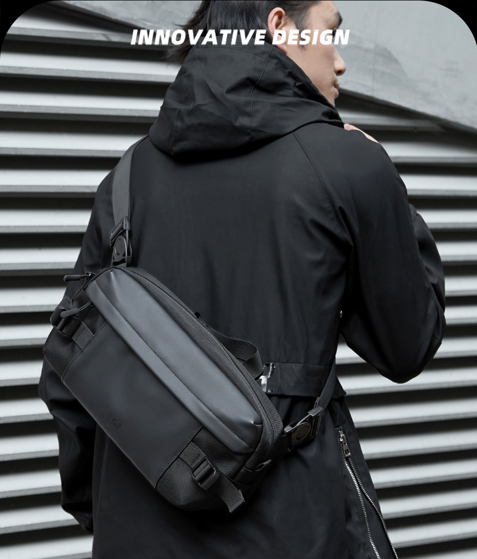 メンズ斜め掛けバッグ 通勤用ボディバッグ メンズメッセンジャーバッグ 機能的なサイクリングリュック スポーツアウトドア大
