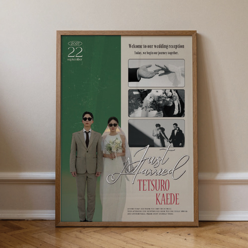 ウェルカムボード｜洋画ポスター風｜ヴィンテージ｜結婚式 ウェルカム