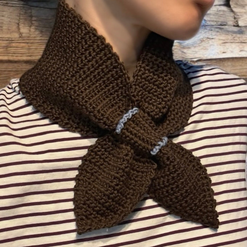 ルセラフィム クロシェ Hooded Scarf スカーフ マフラー ウール100