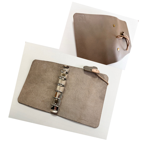 システム手帳 M6 mini6 ミニ6 くま 手帳カバー 手帳 コラージュ