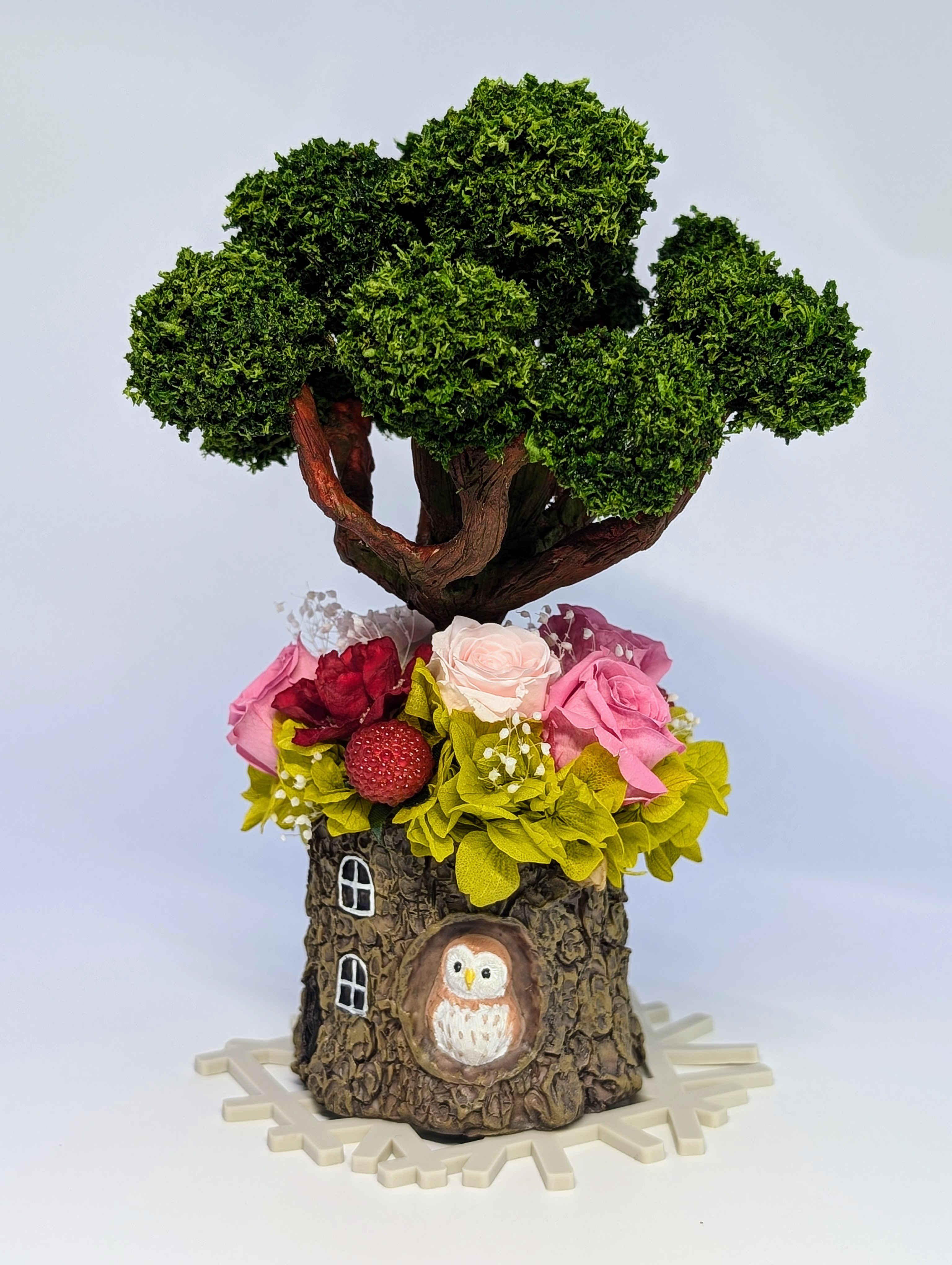 ふくろうの木　【プリザーブドフラワー】