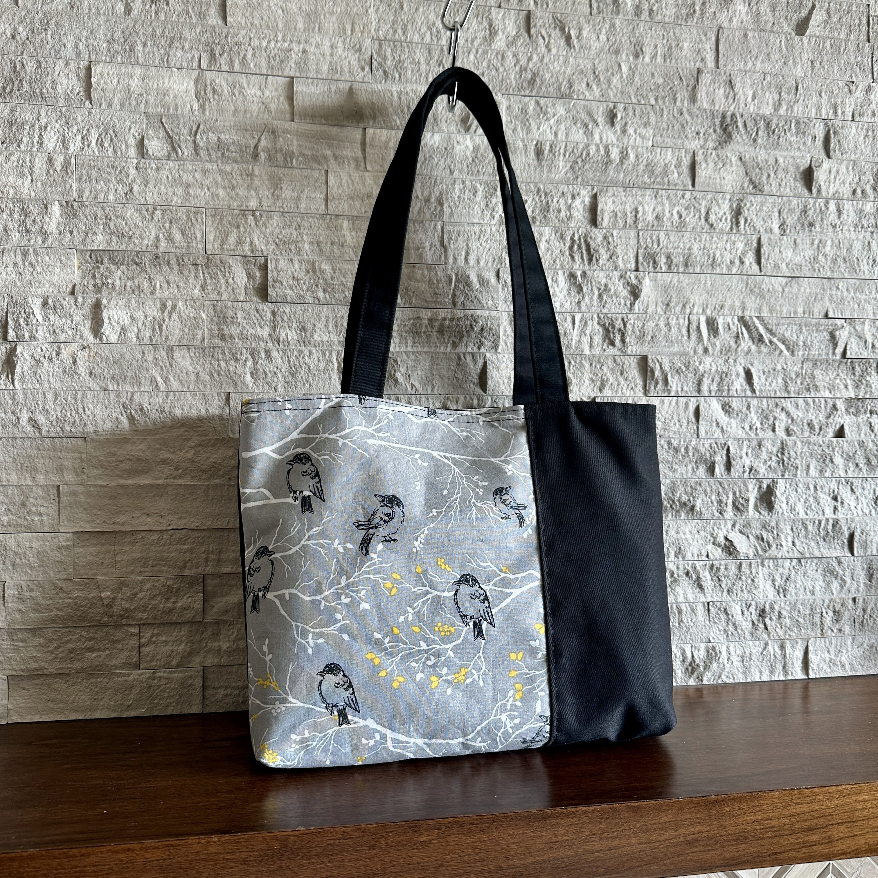 ツインバッグ - Black Birds on Branches