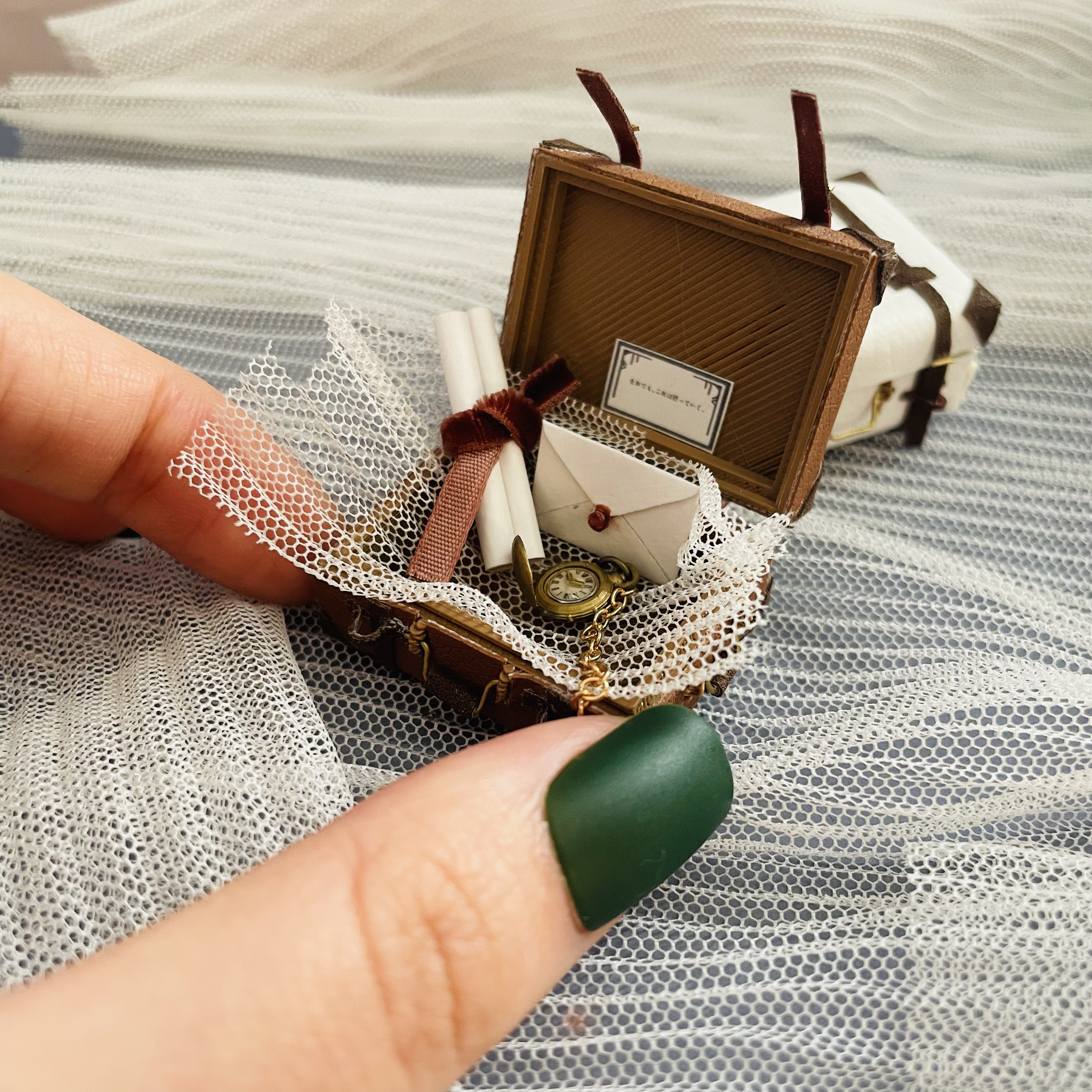 ミニチュアトランク 3サイズセット｜手紙と小物入り