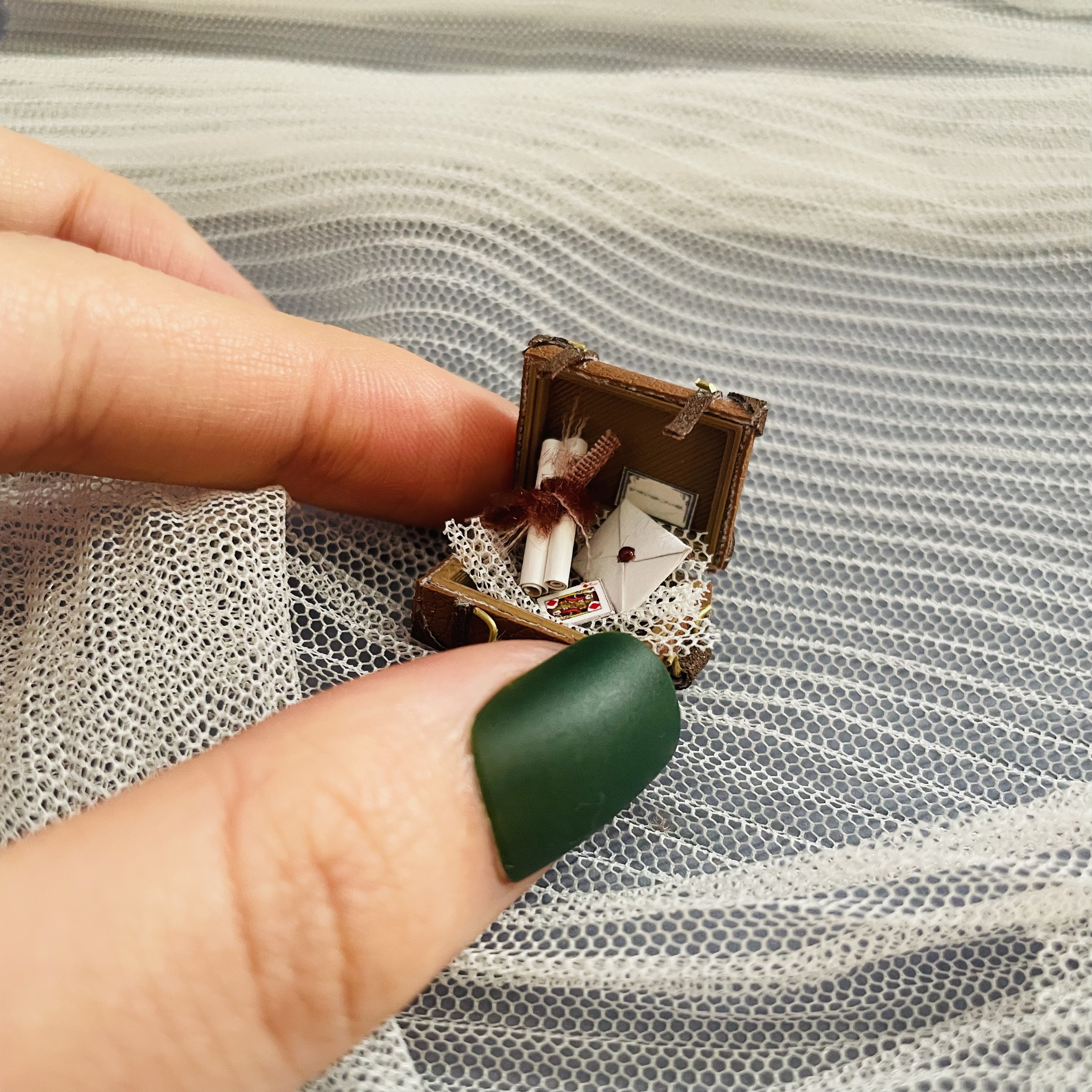 ミニチュアトランク 3サイズセット｜手紙と小物入り