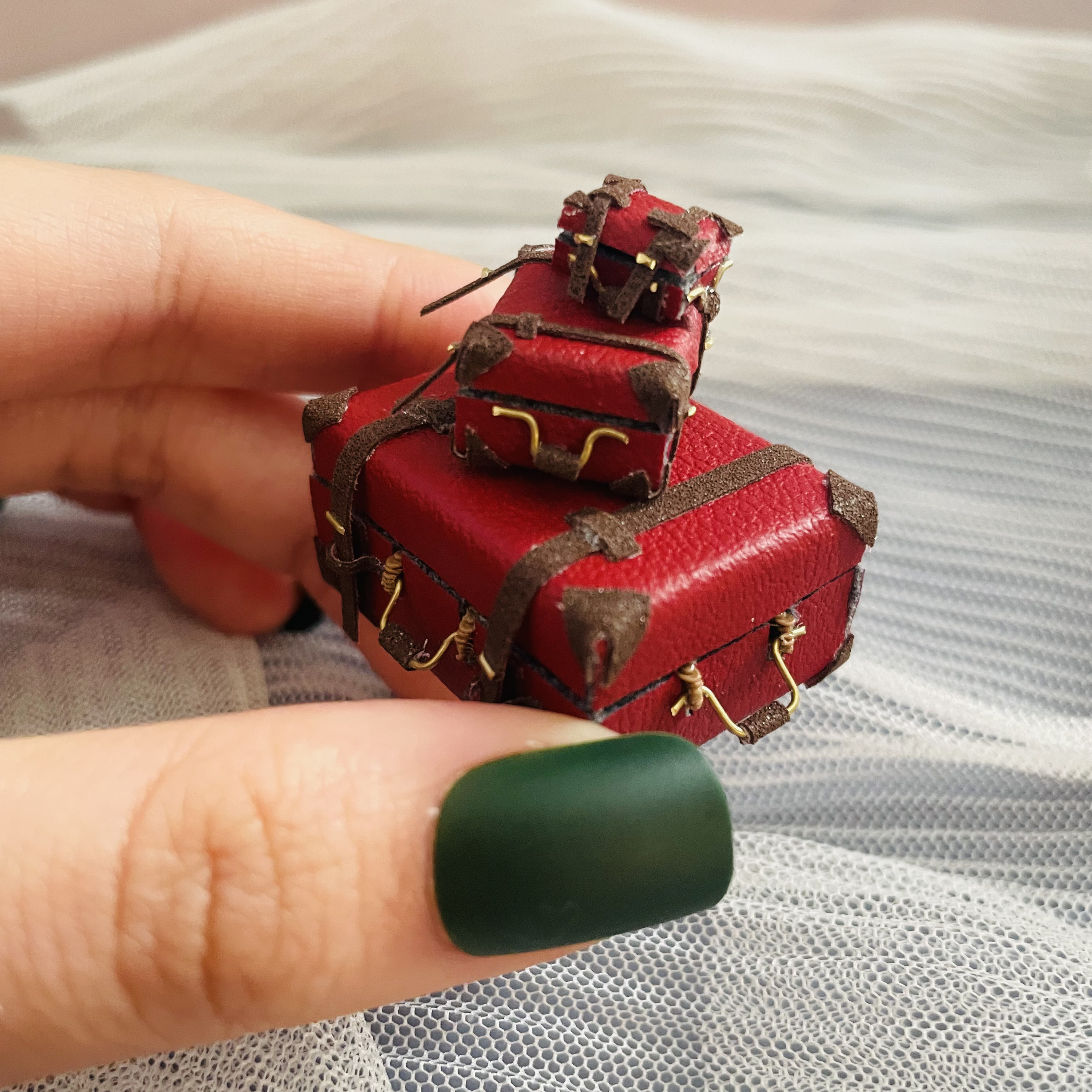 ミニチュアトランク 3サイズセット｜手紙と小物入り