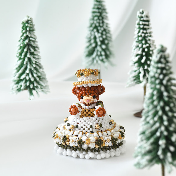 【手作りキット】パーティーテディベアクリスマスセット～Millie・Theodore～ 12枚目の画像