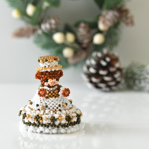 【手作りキット】パーティーテディベアクリスマスセット～Millie・Theodore～ 11枚目の画像