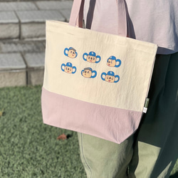 のこり染×ドアラトートバッグ 3枚目の画像