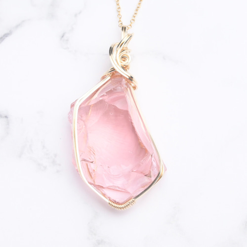 シエラネバダ産 アンダラクリスタル パドパラドシャ ペンダントトップ