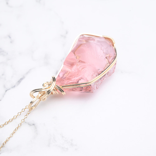 シエラネバダ産 アンダラクリスタル パドパラドシャ ペンダントトップ