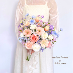 壁かけできるすずらんのバスケット（フラワーバスケット・母の日・結婚