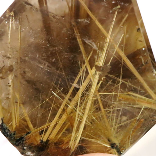 ゴールド タイチンルチルクォーツ ポリッシュ 94.8g #35938 天然石