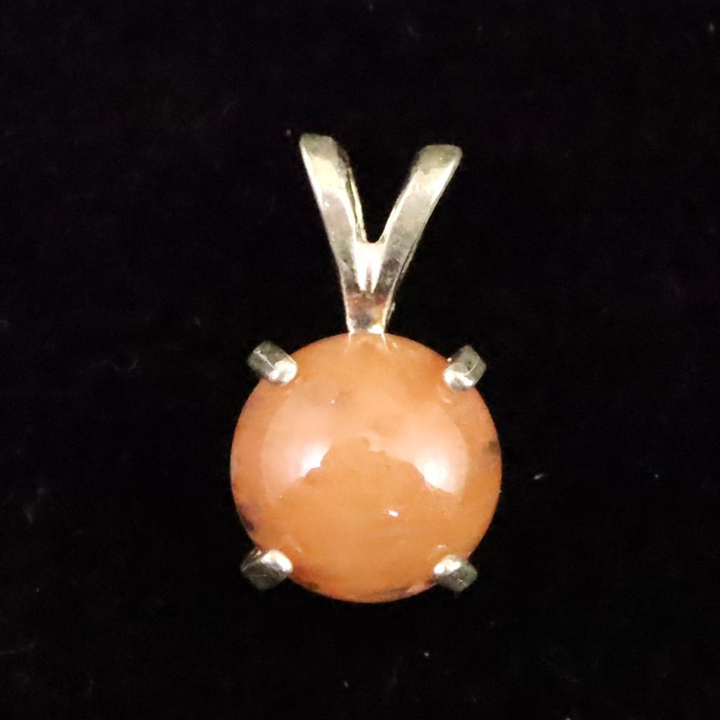 H&E社 サチャロカローズ アゼツライト 8mmラウンド ペンダント #35755