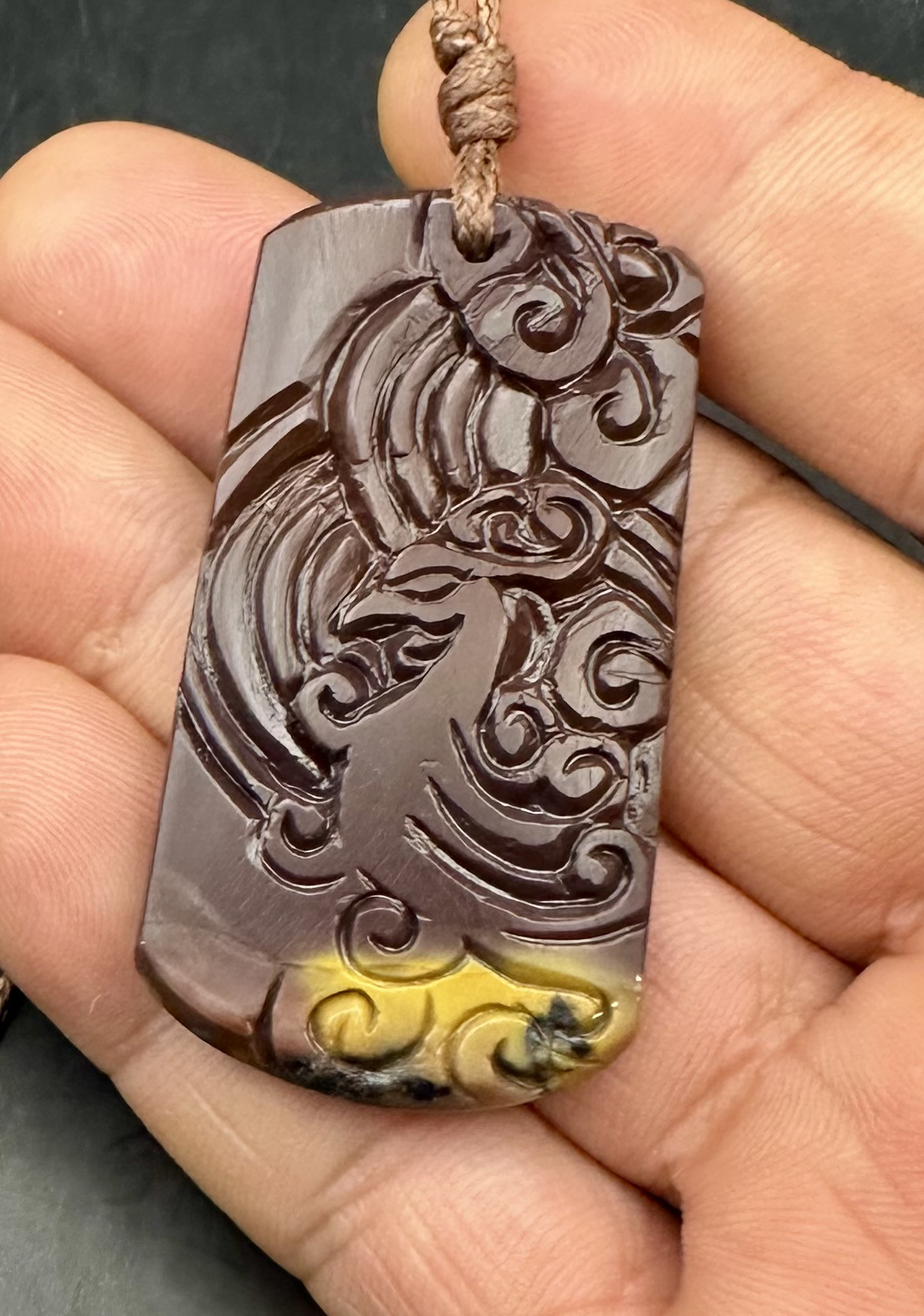 2025.12.18吉祥朱雀　新潟阿賀野産上質碧玉