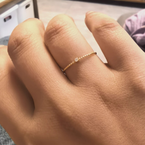 k18 一粒シンプルダイヤモンドリング 天然ダイヤモンド リング 一粒 石 1.0ct K18 イエローゴールド 1