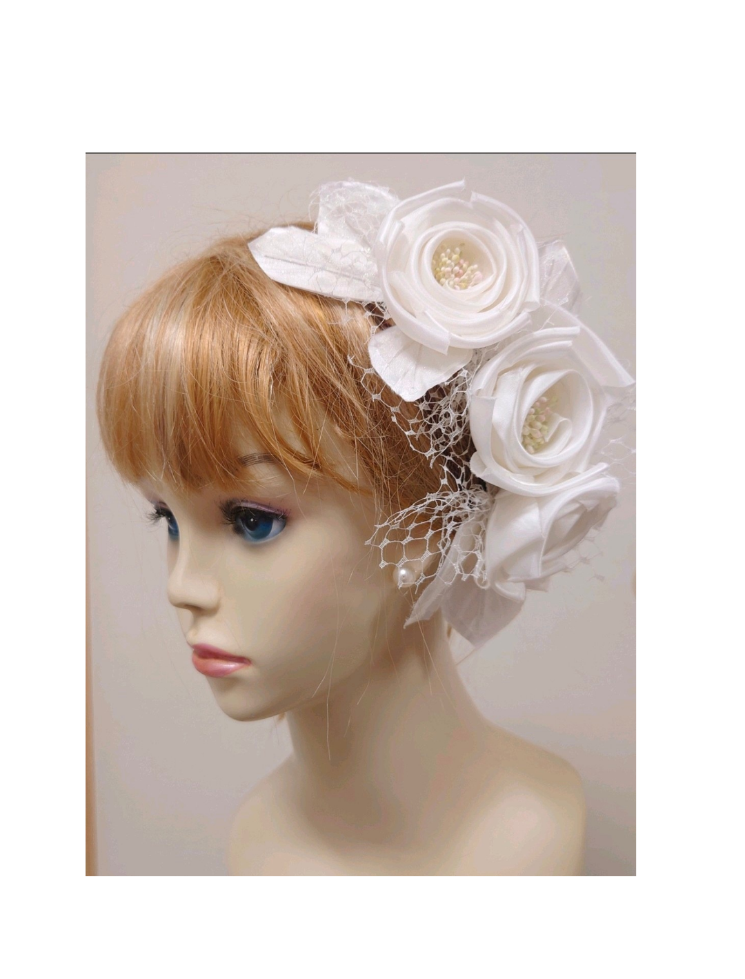 33  【年に一度の年度末決算対象商品】ご購入希望の方はお気に入後に8990円に訂正→ご購入　巻き薔薇のヘッドドレス