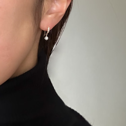 Creema限定新春福袋〈竹〉3点セット 淡水パール ピアス＆ネックレス＋チャーム /イヤリング・シルバーカラーあり 9枚目の画像