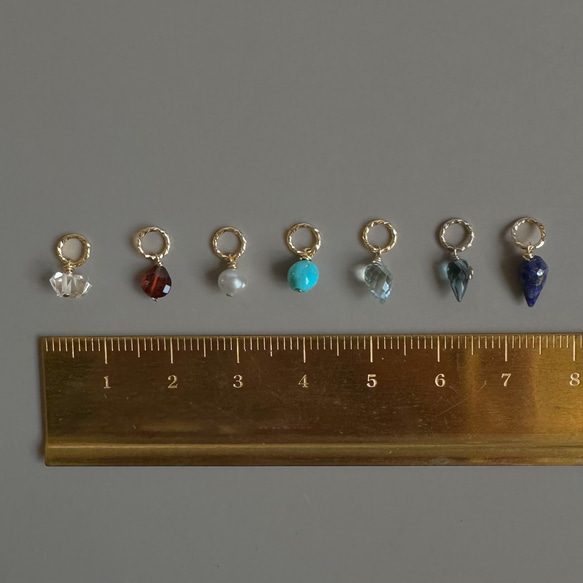 Creema限定新春福袋〈梅〉2つチャームが選べるネックレス 着せ替え /ステンレス 天然石 シルバーカラーあり 6枚目の画像