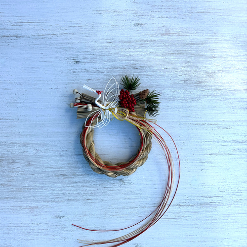 新シンプルなお正月飾り 2026年 南天 ナンキンハゼ 松 鶴 お正月