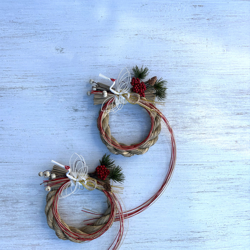 新シンプルなお正月飾り 2026年 南天 ナンキンハゼ 松 鶴 お正月