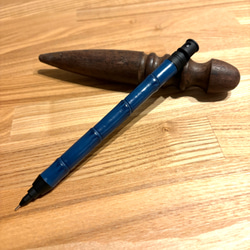 MDS1 革軸シャープペンシル 藍染クロコダイル ポロサス ペン・筆記用具