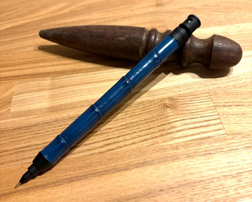 MDS1 革軸シャープペンシル 藍染クロコダイル ポロサス ペン・筆記用具