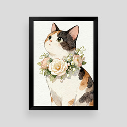 絵画。原画【かわいい熊ちゃんはよだれタオルをかぶっている】 絵画