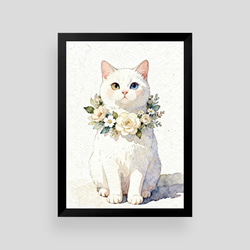 絵画 。壁掛け絵☆【可愛い猫ちゃんたちは楽しく美しいクリスマスを