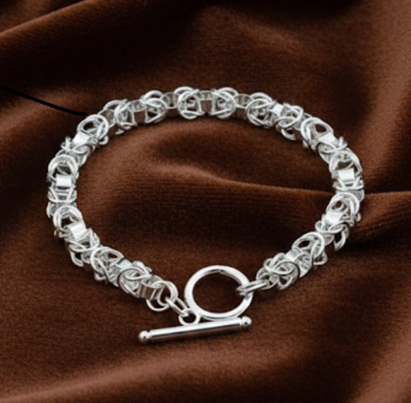メンズ silver925 刻印入り ブレスレット DNA メキシカンジュエリー