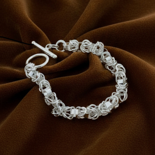 メンズ silver925 刻印入り ブレスレット DNA メキシカンジュエリー