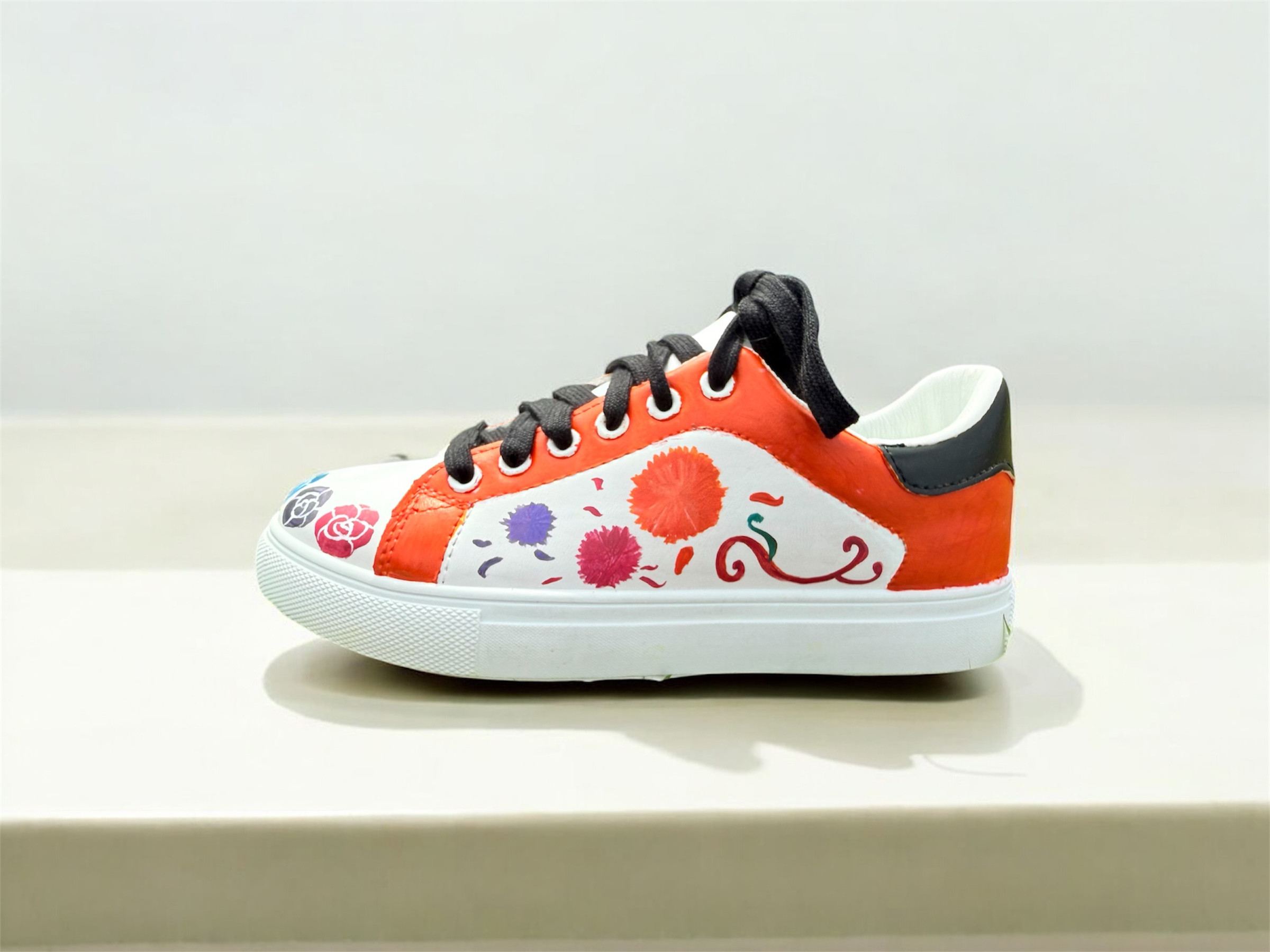 【パリ展出展作家】手描きペイントスニーカー(受注生産/持ち込み可)|死者の日メキシコ伝統|ギフト