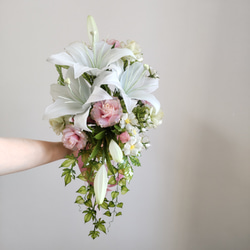 芍薬♡シャクヤク♡大輪♡ピンク♡ディップアート♡アメリカンフラワー