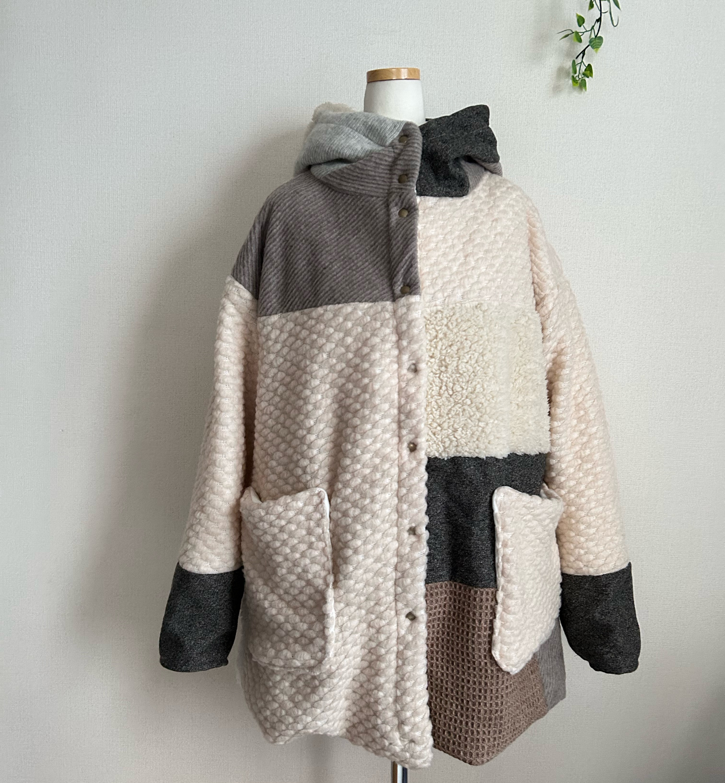 冬ふわとろやわらか総裏付きオリジナルパッチコート