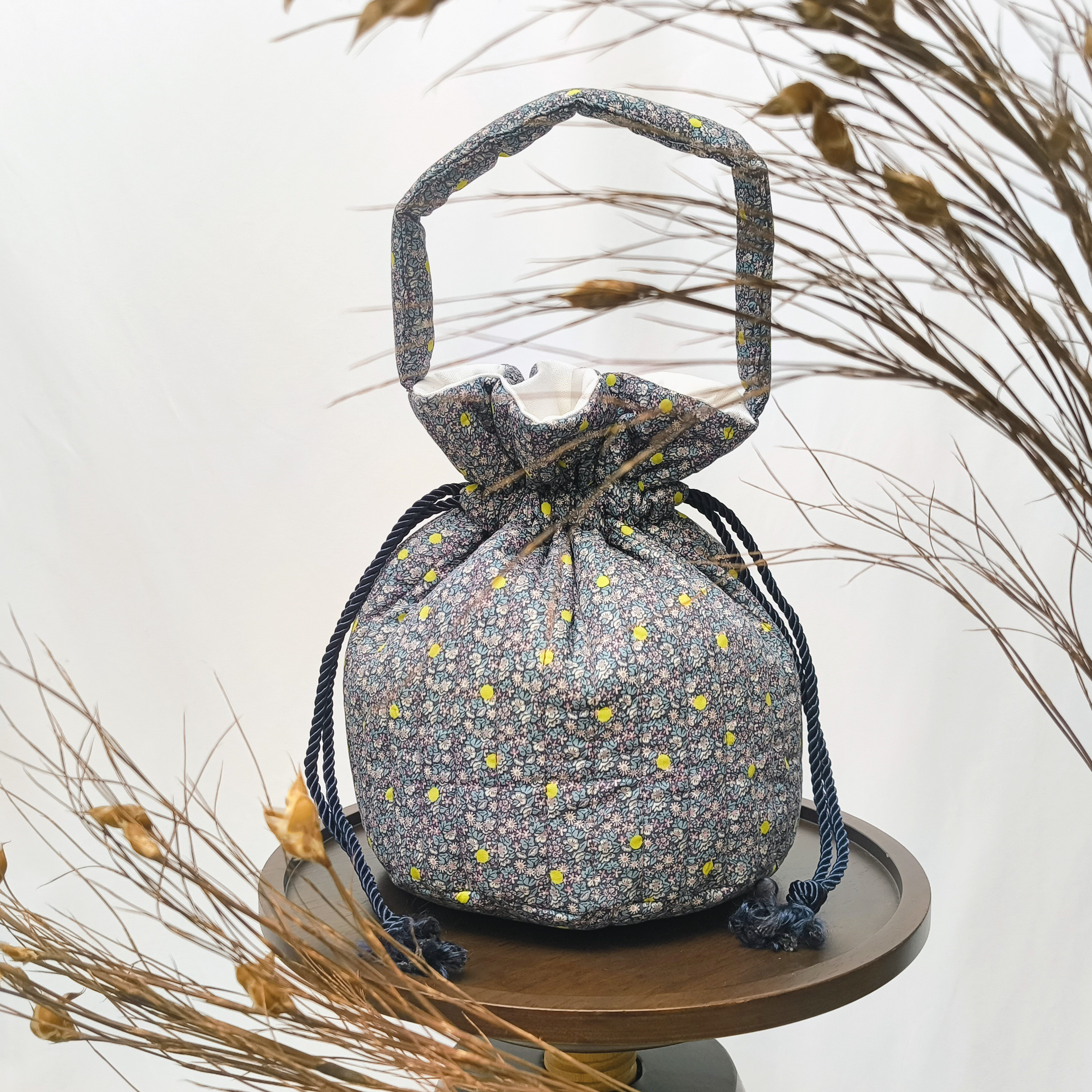 run run bag【アバサン・スポット】- リバティ生地 × キルト × 帆布 -